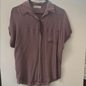 John + Jenn Mauve Button Down Shirt
